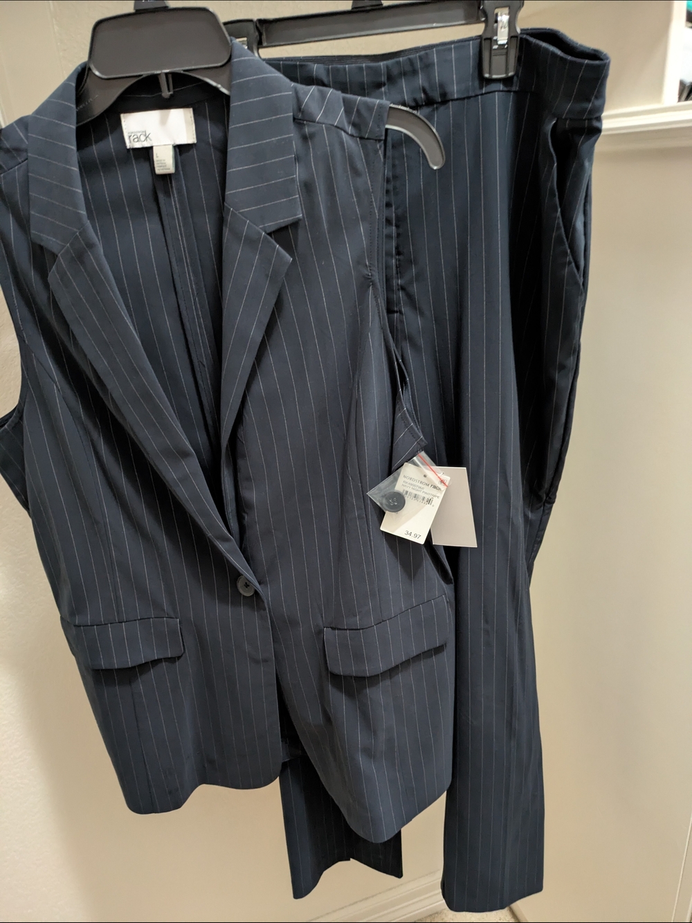 Nordstrom Navy Pinstripe Two-Piece Suit